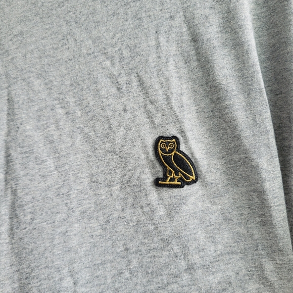 OVO Grey Essential Long Sleeve Shirt Men Top Size XL NWT - Picture 3 of 9